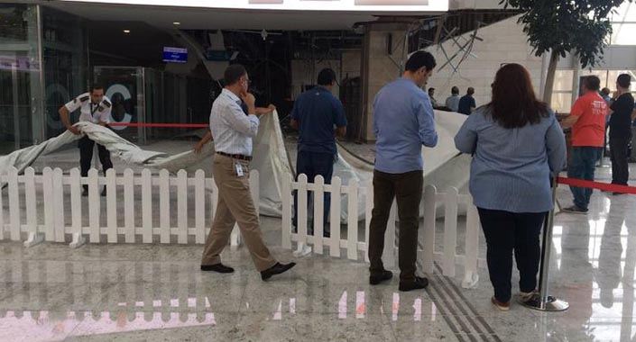 Ankara’da Yüksek Hızlı Tren Garı’nın tavanı çöktü