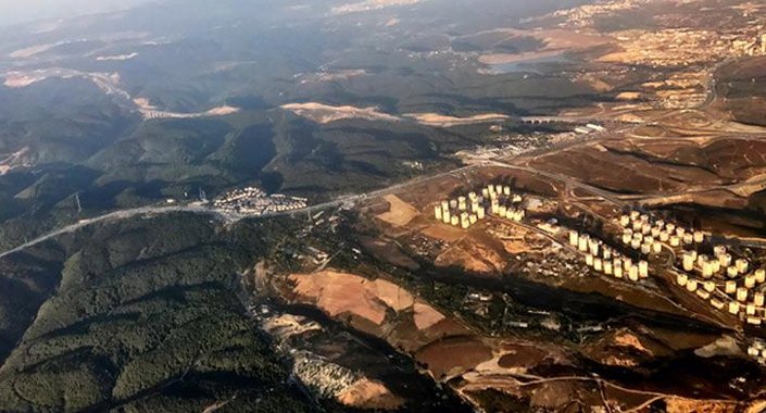 Üçüncü Havalimanı havadan böyle görüntülendi