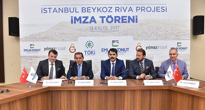 Emlak Konut’un 3,8 milyar TL’lik Riva arsasında imzalar atıldı
