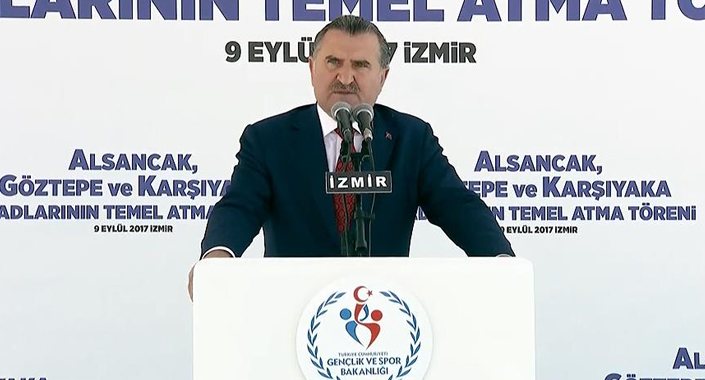 İzmir Alsancak, Göztepe ve Karşıyaka statlarının temeli atıldı