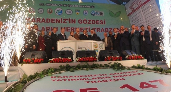 Trabzon’da 147 milyon liralık 25 tesisin temeli atıldı