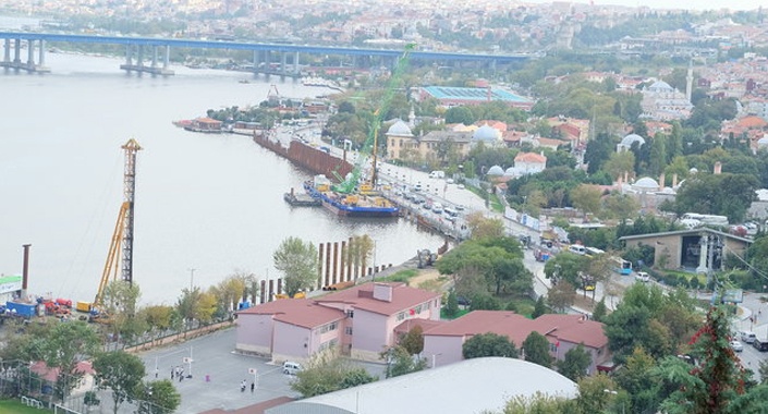 Eminönü-Alibeyköy Tramvayı için dolgu çalışmaları başladı