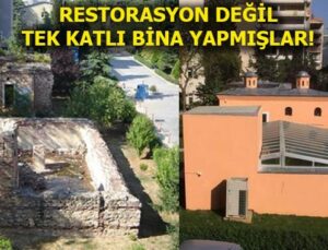 V. Murad’ın Av Köşkü hamamında restorasyon faciası