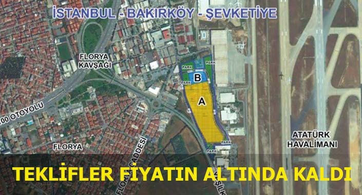 Bakırköy Şevketiye arsası değerini bulamadı