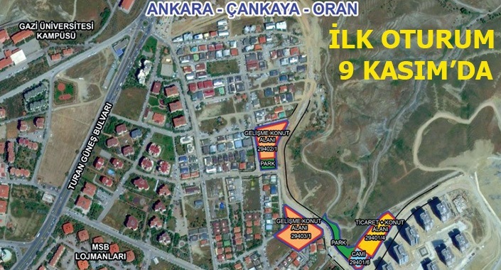 Emlak Konut Ankara Çankaya Oran arsasını ihaleye çıkarıyor