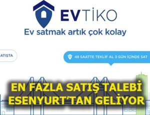 Evtiko’daki satılık evlerin dörtte biri 300 bin TL civarında