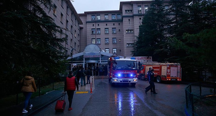 Ankara Eğitim ve Araştırma Hastanesi’nde yangın çıktı