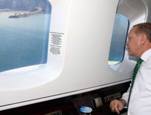 Cumhurbaşkanı Erdoğan Rize’deki projeleri havadan denetledi