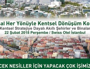 5. Ulusal Her Yönüyle Kentsel Dönüşüm Kongresi 22 Şubat’ta