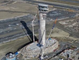 3. Havalimanı’nın lale figürlü kulesi ortaya çıkmaya başladı