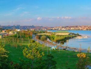Gölbaşı Mogan Gölü’nde manzaram kapandı derdi yok