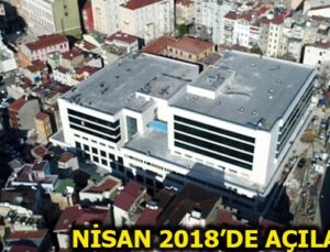 Yeni Taksim İlk Yardım Hastanesi havadan görüntülendi