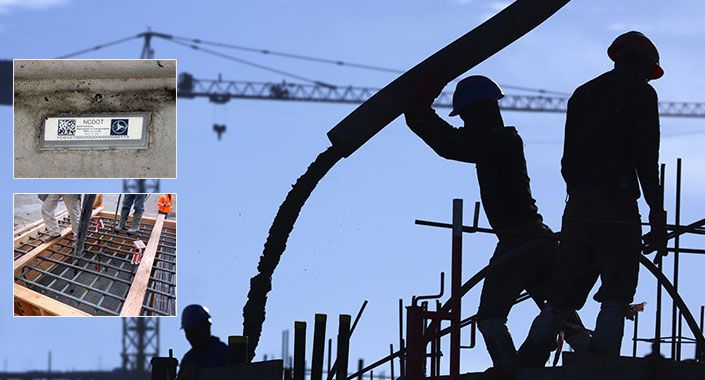 Binadaki betonu takip eden çip uygulaması başlıyor
