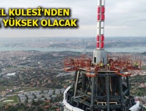 Çamlıca Kulesi’nin son hali havadan görüntülendi