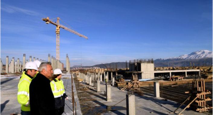 Isparta Şehirlerarası Terminali inşaatı hızla ilerliyor