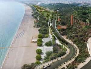 Konyaaltı sahili yeni yüzüyle yaz ayına hazırlanıyor