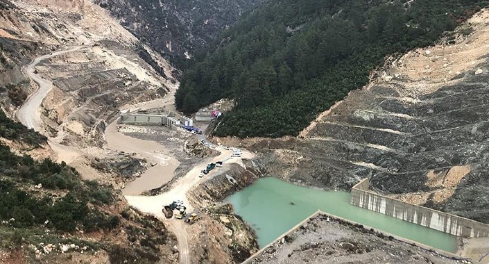 Pamukluk Barajı hızla ilerliyor