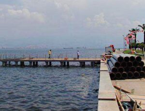 Bakırköy sahiline Yeşilyurt Fener İskelesi yapılıyor