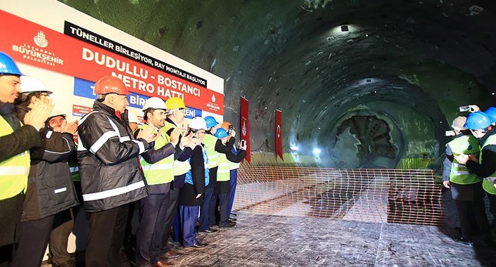 Dudullu-Bostancı Metro Hattı’nın tünelleri birleşti