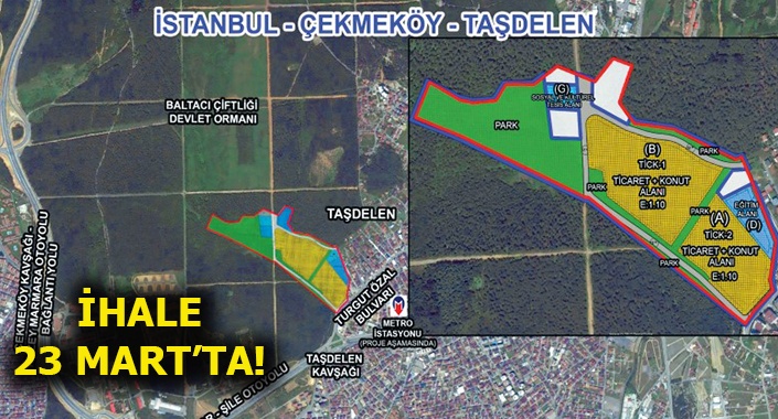 Emlak Konut Çekmeköy Taşdelen’deki arsasını ihaleye açıyor