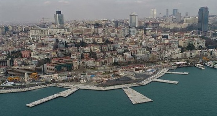 Kabataş’ın Martı’sı havadan görüntülendi