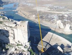 Hasankeyf’te 900 yıllık Küçük Saray görüntülendi