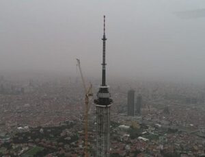 Çamlıca Kulesi’nin anten kısmında sona gelindi