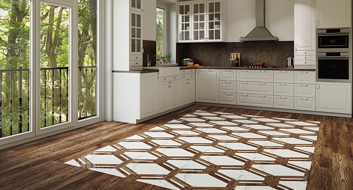 Decovita Seramik ahşap ile mermeri aynı karoda buluştu