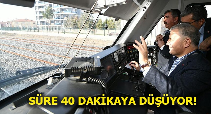 Bakan Arslan, Konya-Karaman hattında test sürüşü yaptı