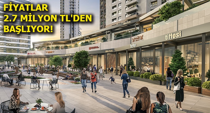 Nidapark Küçükyalı’daki Cadde Dükkanlar ihalesiz satışta