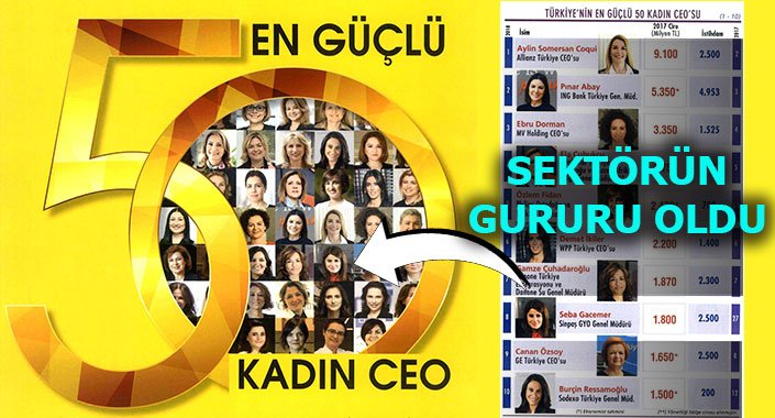 Seba Gacemer en güçlü 50 kadın CEO arasında tek inşaatçı