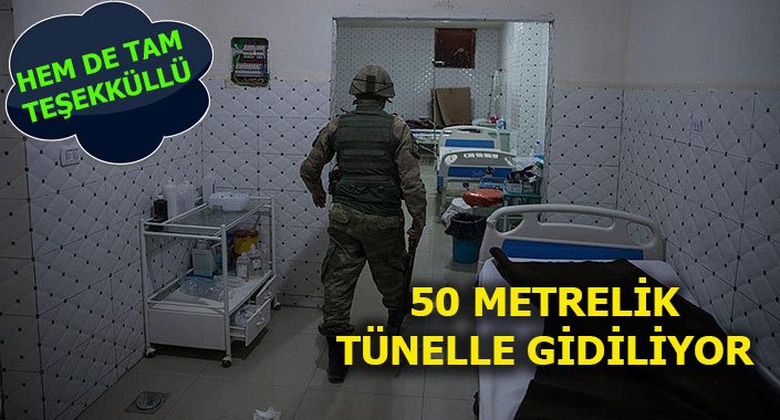 Amerika, Afrin’de teröristlere yer altı hastanesi yapmış