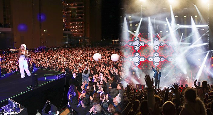 Ajda Pekkan ve Kenan Doğulu İstmarina AVM’de aynı sahnede