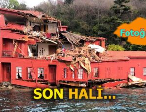 Hekimbaşı Salih Efendi Yalısı’na gemi çarptı parçalandı