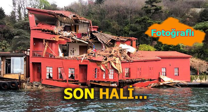 Hekimbaşı Salih Efendi Yalısı’na gemi çarptı parçalandı