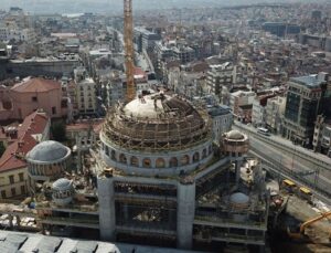 Taksim Camii’nin kaba inşaatının yüzde 85’i tamamlandı