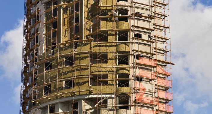 Yanmaz yalıtım malzemeleri yangının yayılmasını önlüyor