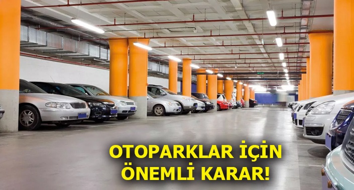 Otopark yönetmeliği kış ortasına ötelendi