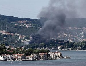 Beykoz’daki eski kundura fabrikasında yangın