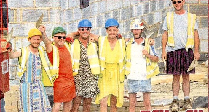 İngiltere’de efil efil şantiye kıyafeti