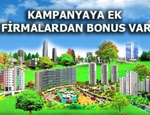 Konutta yüzde 20 indirime ek olarak firmalardan da bonus var