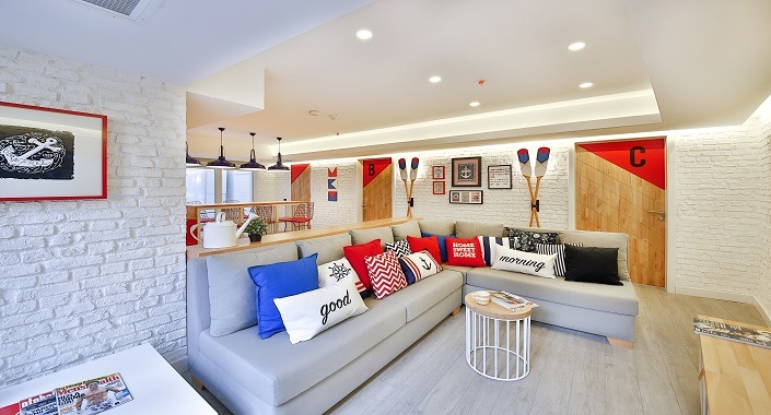 Evlerde marin konsepti