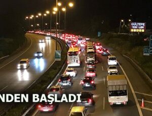 Tatilciler dönüşe geçti, Anadolu Otoyolu çok yoğun