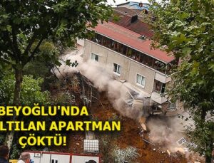 Beyoğlu Sütlüce’de toprak kayması