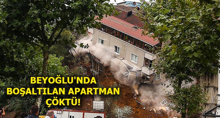 Beyoğlu Sütlüce’de toprak kayması
