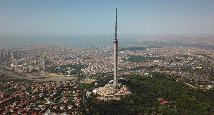 Küçük Çamlıca TV-Radyo Kulesi yıl sonunda tamamlanacak