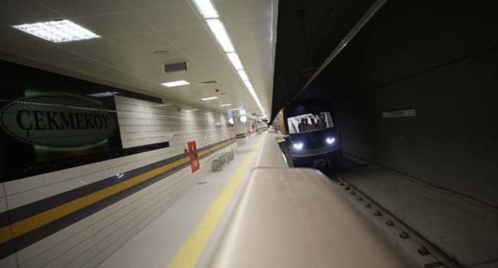Üsküdar-Çekmeköy metrosunun test sürüşleri görüntülendi