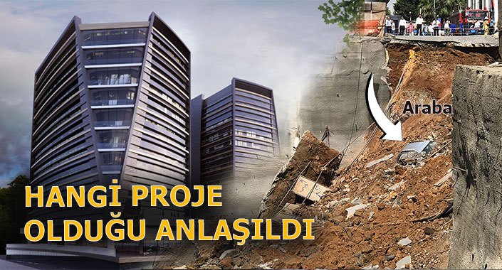 Ümraniye’de istinat duvarı çöken proje: Erkan Plaza