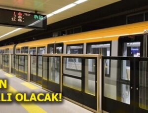 Sürücüsüz metro seferlerine ara verildi