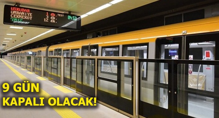 Sürücüsüz metro seferlerine ara verildi